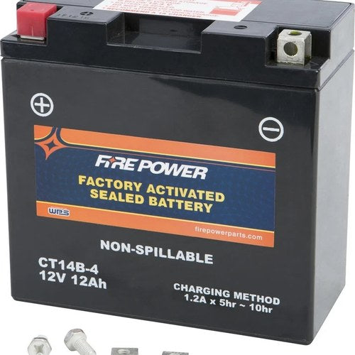 Yamaha 2006-2009 Roadliner Midnight Fire Power Factory Activated Battery CT14B-4