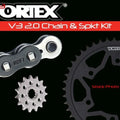 Vortex CK6353 520 Conv Steel Chain & Sprocket Kit Kawasaki ZX6R/RR 05-06 (14-45)