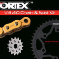 Suzuki 2007-2008 GSXR1000 Vortex 525 Chain & Steel Sprocket Kit 17-43