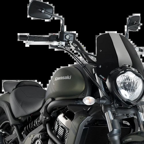 Kawasaki 2015-2021 Vulcan 650 S Puig Windscreen Naked New Gen Sport Black