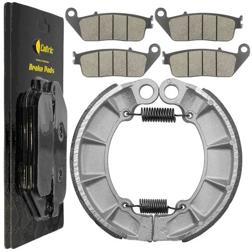 Front Brake Pads & Rear Brake Shoes for Honda PC800 Pacific Coast 89-90 1994-98
