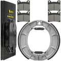 Front Brake Pads & Rear Brake Shoes for Yamaha XV750 Virago 750 1988-1997