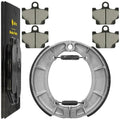 Front Brake Pads & Rear Shoes for Yamaha XJ750 XJ750D XJ750M Maxim 750 1981-83