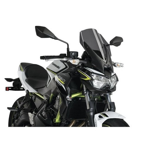 Kawasaki 2020-2021 Z650 Puig Windscreen Naked New Gen Touring Dark Smoke