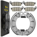 Front Brake Pads & Rear Brake Shoes for Honda VF750C VF750C2 Magna 750 97-03