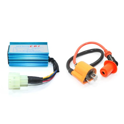 HP Racing 6 Pins CDI Unit + Coil GY6 125cc 150cc Pitpro Quad Dirt Bike ATV Buggy