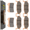 Front & Rear Brake Pads for Yamaha XV1600 Road Star Midnight 2001-2003 Sintered