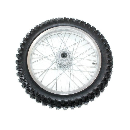 110/90 -18 18" Inch Rear Back Wheel Rim Silver Tyre Tire Pit Pro Trail Dirt Bike