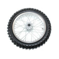 110/90 -18 18" Inch Rear Back Wheel Rim Silver Tyre Tire Pit Pro Trail Dirt Bike