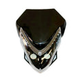 Black Rec Reg LED Head Light + Strips Pit Trail Dirt Motrocycle Motorcross Bike