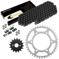 Black O-Ring Drive Chain & Sprockets Kit for Kawasaki EX500 Ninja 500R 1994-09