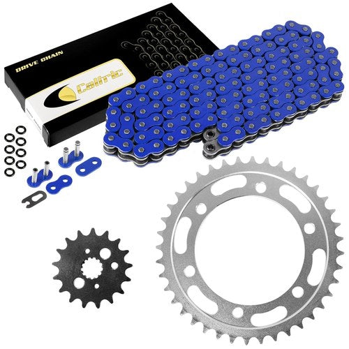 Blue O-Ring Drive Chain & Sprockets for Kawasaki VN800 Vulcan 800 Drifter 99-06