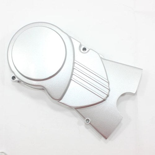 Silver Engine Chain Sprocket Magneto Cover Casing Case 125cc 140cc Pit Dirt Bike