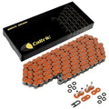 520 X 120 Links Motorcycle Atv Orange O-Ring Drive Chain 520-Pitch 120-Links