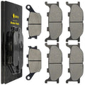 Front Rear Brake Pads for Yamaha FZ6 NS-Naked Non-ABS 2 600 2005 2006