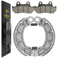 Front Brake Pads & Rear Brake Shoes for Honda VF500C V30 Magna 500 1984 1985