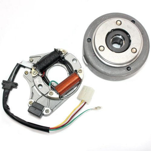 Magneto Stator Plate Roller Flywheel 50 110cc 125cc Pit Quad Dirt Bike ATV Buggy