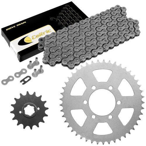 Drive Chain & Sprockets Kit for Yamaha XJ550 Maxim 1981-83 / XJ550R Seca 82 83