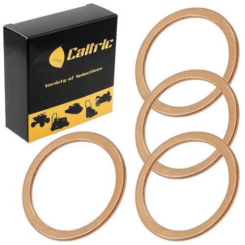 4-Pack Exhaust Pipe Gaskets for Kawasaki ZX750F Ninja 750R 1987 1988 1989 1990