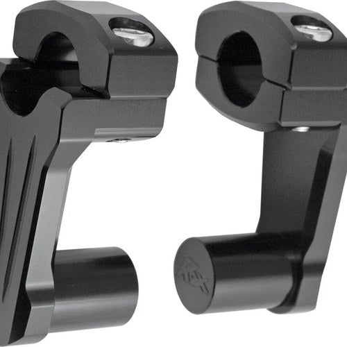 Rox Speed FX - 2" Pivoting Bar Risers for 1" Handlebar (Black) 4R-P2CC01