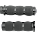 Avon Air Cushion Grips for H-D Motorcycles w/Cable Throttle (Anodized Black)