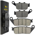 Caltric Front and Rear Brake Pads for Honda CBR500R CBR500RA ABS 2013-2021