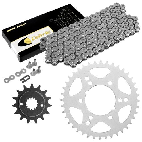 Drive Chain & Sprockets Kit for Kawasaki ZX-6R ZX-6Rr Ninja ZX600 ZX636 1998-04