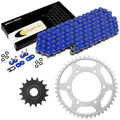 Blue O-Ring Drive Chain & Sprockets Kit for Yamaha R6 YZF-R6 2006-2016