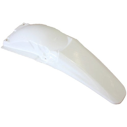 White Plastics Rear Tail Mud Guard Fender CRF250 Style Pit Pro Trail Dirt Bike