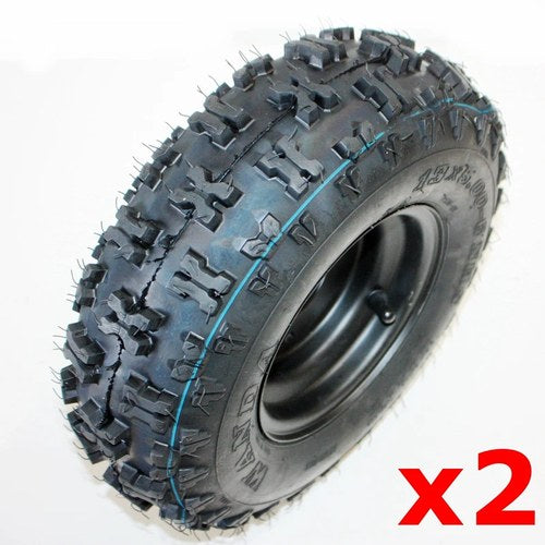2X 13 x 5.00 - 6 inch Wheel Rim Tyre Tire 50cc 110cc Quad Dirt Bike ATV Buggy