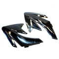 Black Plastic Front Tank Left Right Guard Fender CRF70 Style Pit Pro Dirt Bike