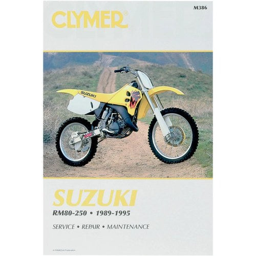 Clymer Physical Book for Suzuki RM80, RM125, RM250, RMX250 89-95 | M386