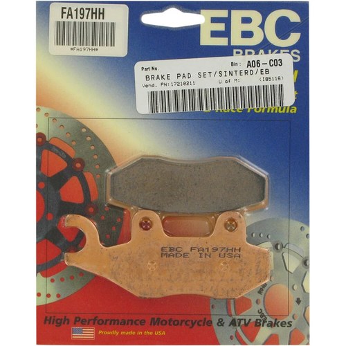 Ebc Double-H HH Sintered Superbike Brake Pads / One Pair (FA197HH)