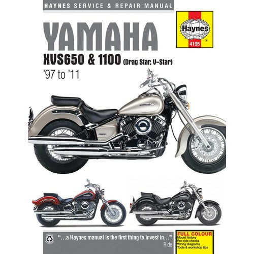 Haynes Repair Manual - Yamaha XVS650/A/S (98-11) 1100 Drag Star/V-Star (99-09)