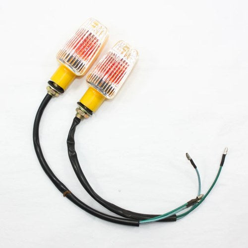 Yellow 12V Rec Reg Indicator Turn Signal Light Pit Pro Dirt Motorcycle Bike MX
