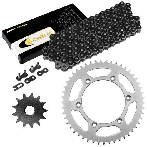 Black Drive Chain And Sprocket Kit for Yamaha YZ125 2002 2003 2004