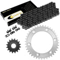 Black Drive Chain And Sprocket Kit for Honda RVT1000R Rc51 2000-2006