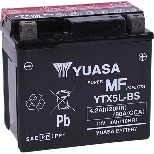 Yuasa Fresh Pack Maintenance-Free Agm Battery (YTX5L-BS) YUAM32X5B