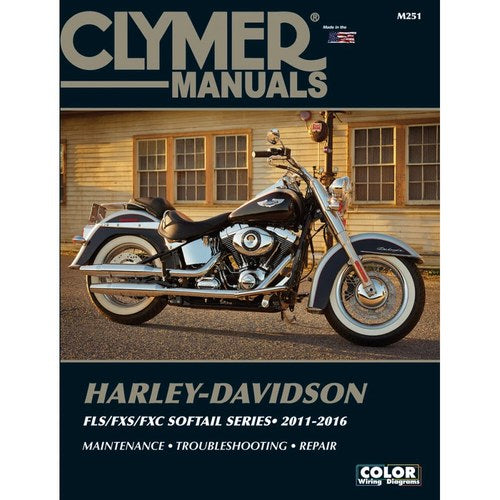 Clymer Physical Book for Harley-Davidson FLS/FXS/FXC Softail Models 11-16 | M251