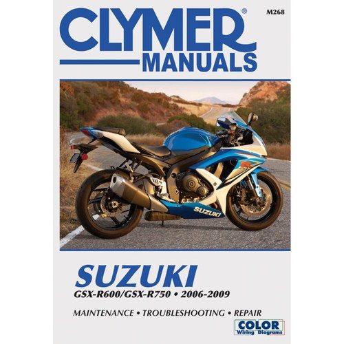 Clymer Physical Book for Suzuki GSX-R600 & GSX-R750 (2006-2009) | M268
