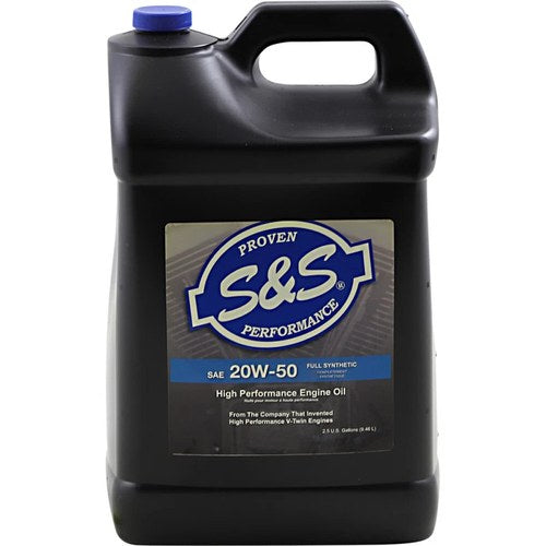 S&S Cycle High Performance Full-Synthetic Motor Oil | 20W-50 | 2.5 Gal | 153749