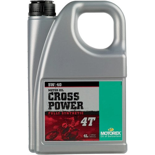 Motorex Cross Power 4T Full Synthetic 4-Stroke Engine/Motor Oil (5W-40) 4 Liter