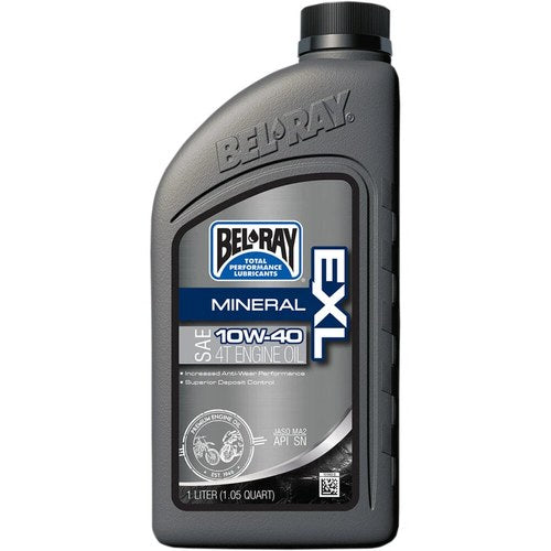 Bel-Ray Exl Mineral 4T Engine/Motor Oil | 10W-40 | 1 Liter | 99090-B1LW