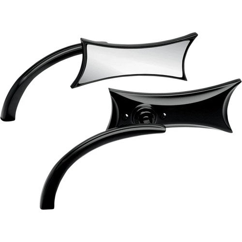 Arlen Ness - 13-418 - Micro Die-Cast Four Point Mirror, Left - Black