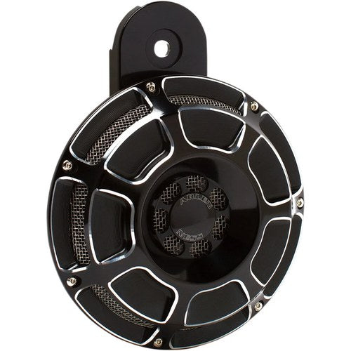 Arlen Ness - 70-204 - Horn Cover, Beveled - Black