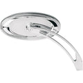 Arlen Ness - 13-044 - Die-Cast Oval Stepped Mirror, Chrome