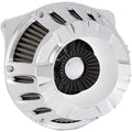 Arlen Ness - 18-916 - Inverted Series Air Cleaner Kit, Deep Cut - Chrome