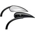 Arlen Ness - 13-400 - Micro Die-Cast Rad II Teardrop Mirror, Left - Black