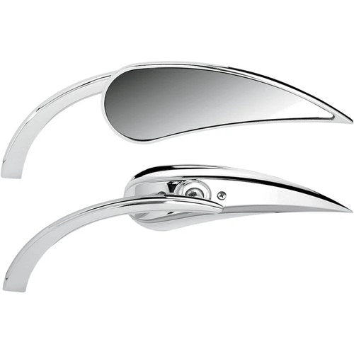 Arlen Ness - 13-410 - Micro Die-Cast Rad II Teardrop Mirror, Left - Chrome
