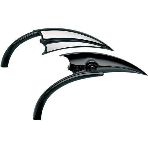 Arlen Ness - 13-028 - Micro Die-Cast Scoop Mirror, Left - Black
